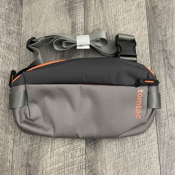 Tomtoc Handbags - Tomtoc Explorer T-21 S Sling Bag Gray Orange